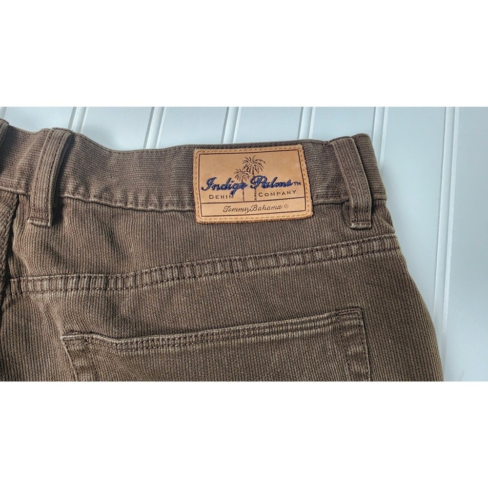 Tommy Bahama Indigo Palms Men's Brown Corduroy Pants Straight Leg Size 36"